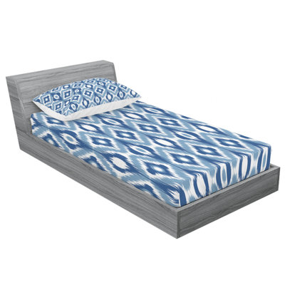 Microfiber Ikat Sheet Set