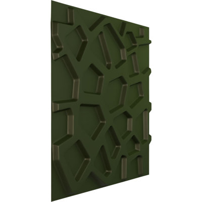 Panneau mural décoratif 3D 3D l 19 5/8 po x H 19 5/8 po Dublin EnduraWall, métallique universel (couvre 2,67 pieds carrés)