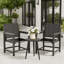 Set of 2 HDPE Outdoor Dining Chair Set – Weather-Resistant, Wood Texture, All-Weather Use-1223539170