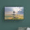 «Windmill Sunset» par Annie Bailey, reproduction d'art sur toile tendue