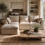 Sofa Upholstered " Linen Sectional-1168544073-1168544079