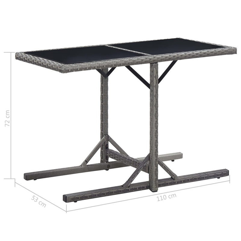 Akemi Coffee Table, Brown, Anthracite