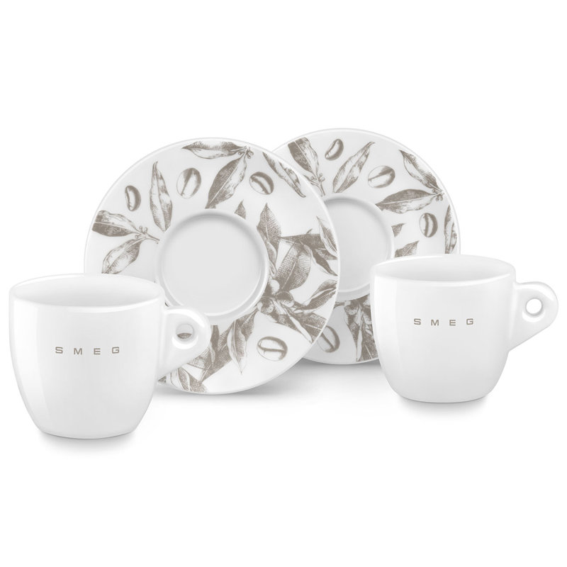 Contemporary Cappuccino Cups, Set of 2