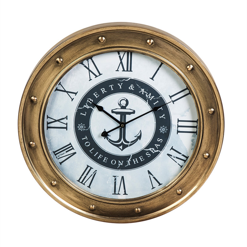 Horloge murale 23 po nautique surdimensionné Weatherby