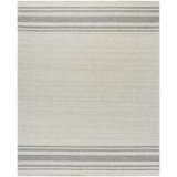 Romano Hand Loomed Wool Striped Area Rug in Gray