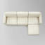 Canapé modulaire en lin 115,7 po Libbna-111700890