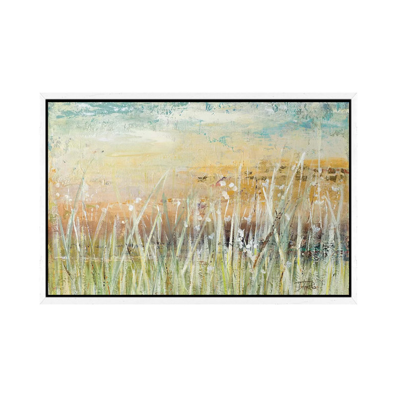 Muted Grass by Patricia Pinto - Print on Canvas, White Framed, 66.04 cm H x 45.72 cm W