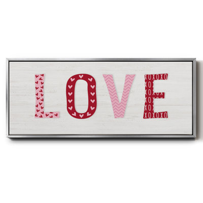 Motif d'amour - toile encadrée