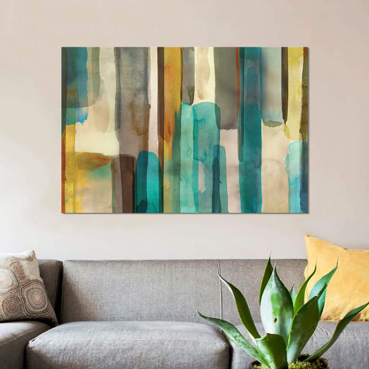 « everet ii », impression sur toile, H 12 po x l 18 po x P 1,5 po, Toile tendue, Pas de tapis
