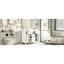 Single Bathroom Vanity with @Solid + Manufactured Top