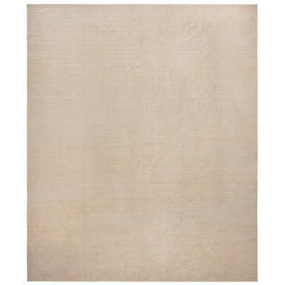 Tapis contemporain en soie et en laine de la collection Nazmiyal 12 pi 5 po x 14 pi 7 po