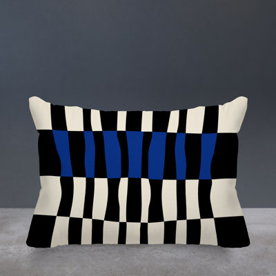Bianca Abstract Outdoor Reversible Throw Pillow