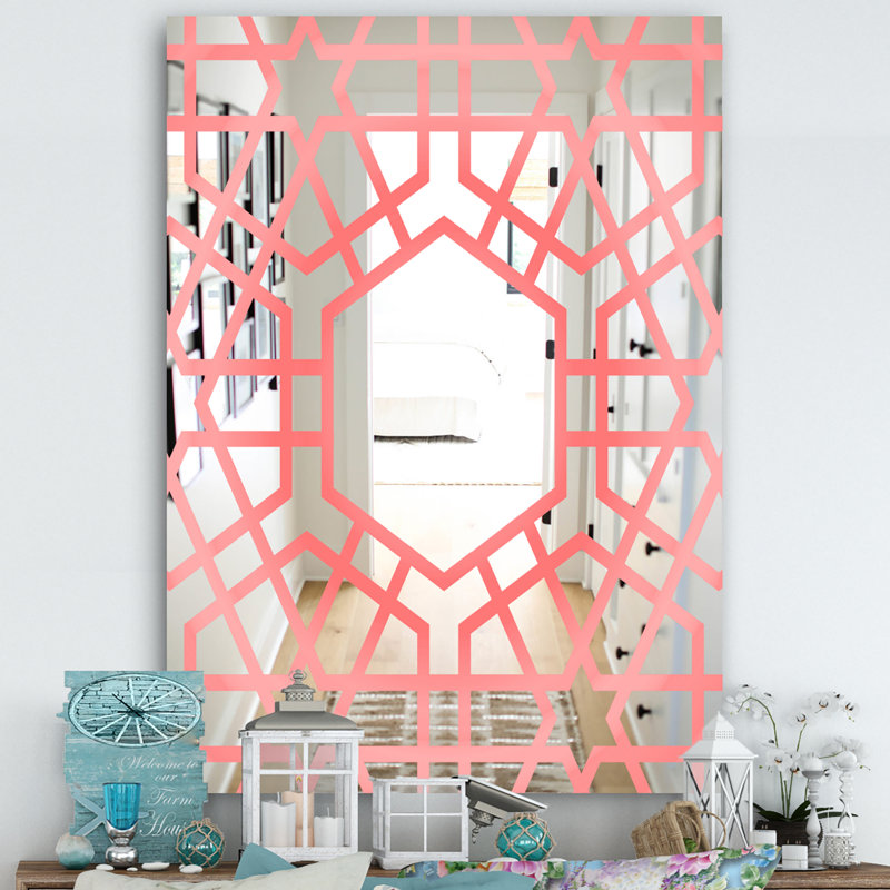 Miroir mural Hexed, H 24 po x l 32 po