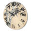 Horloge murale en bois de bambou monochrome-63902307