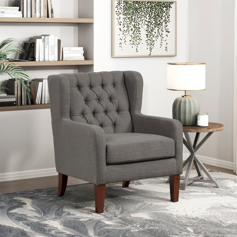 Fauteuil à oreilles Classic Classic, Gris