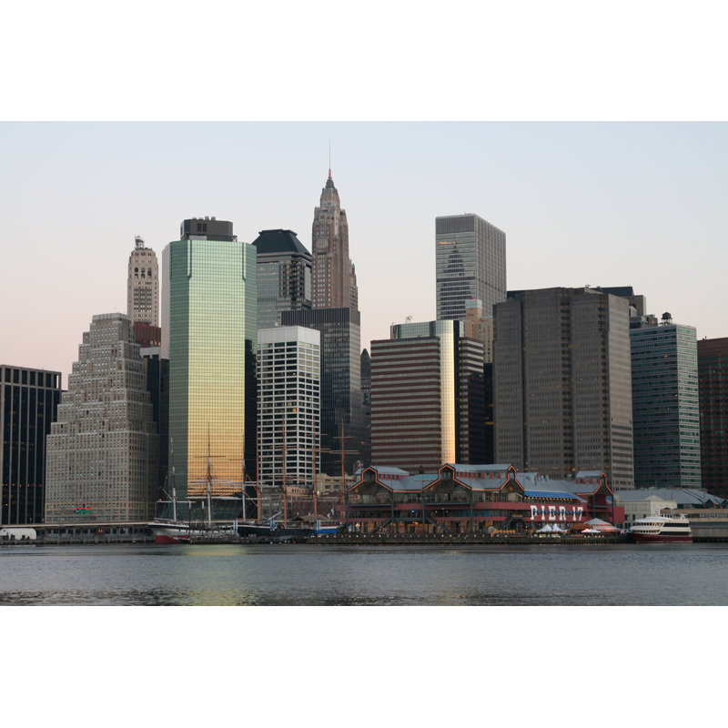 Janni Manhattan 1 Piece Wrapped Canvas Wall Art, 61cm H x 91cm W 3.8cm D