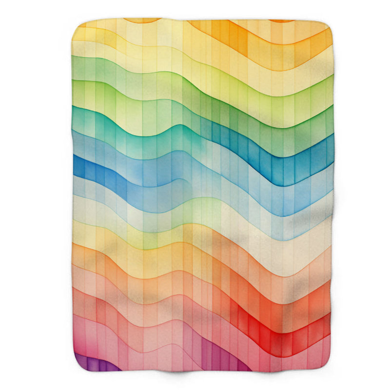 Color Radiance - couverture de qualité supérieure 1 pièce, Grand lit
