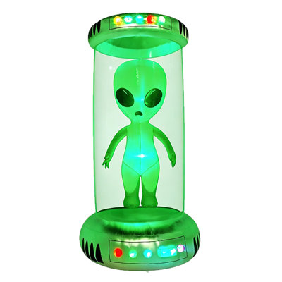 Grand gonflable Alien Joyfy 7 pi avec lumières animées Halloween