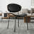 Mid-Century Modern Dining Chairs Set Of 2 - Premium Walnut Bentwood With Ergonomic PU Leather Upholstery-1965757706