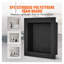 Niche de douche noire 16 po x 16 po VEVOR prête à poser pour carrelage