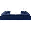 Canapé modulaire réversible en velours de 160 po de large Hutchenson-87141540