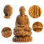 Statue de Bouddha Shakyamuni en bois, figurine spirituelle pour autel et salle de méditation, cadeau bouddhiste