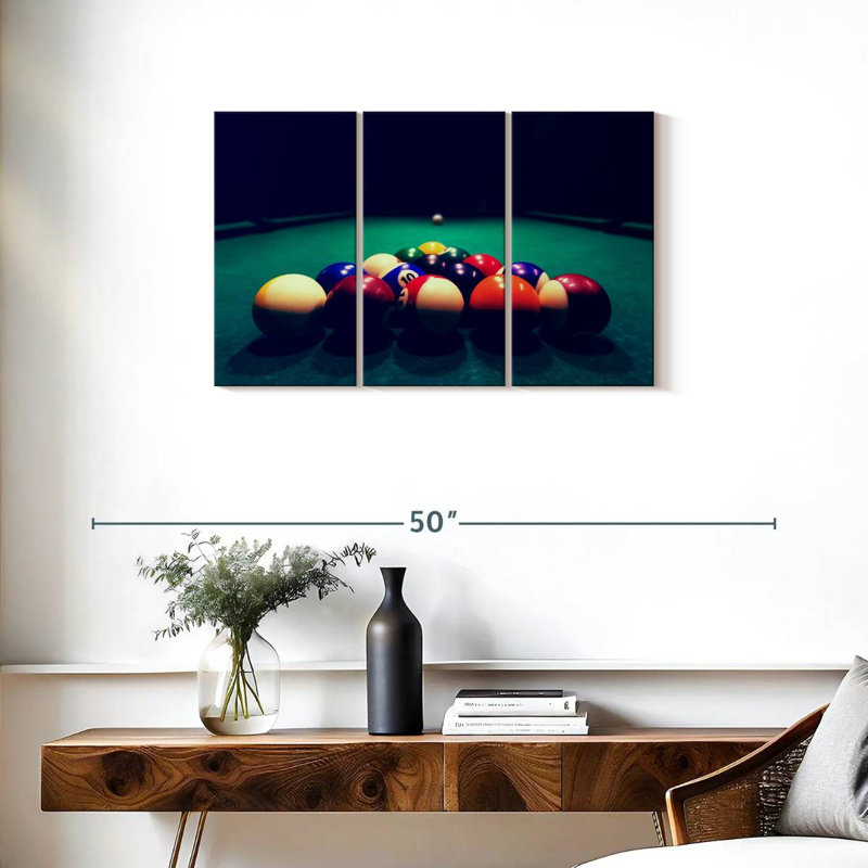 Boules de billard Senne, H 20 po x l 33 po