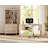 2 - Piece Office Set, 56" Executive Desk & Bookcase With Drawers, Beige-1865445199