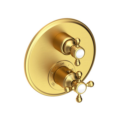 Astor 1/2" Round Thermostatic Trim Plate With Handle