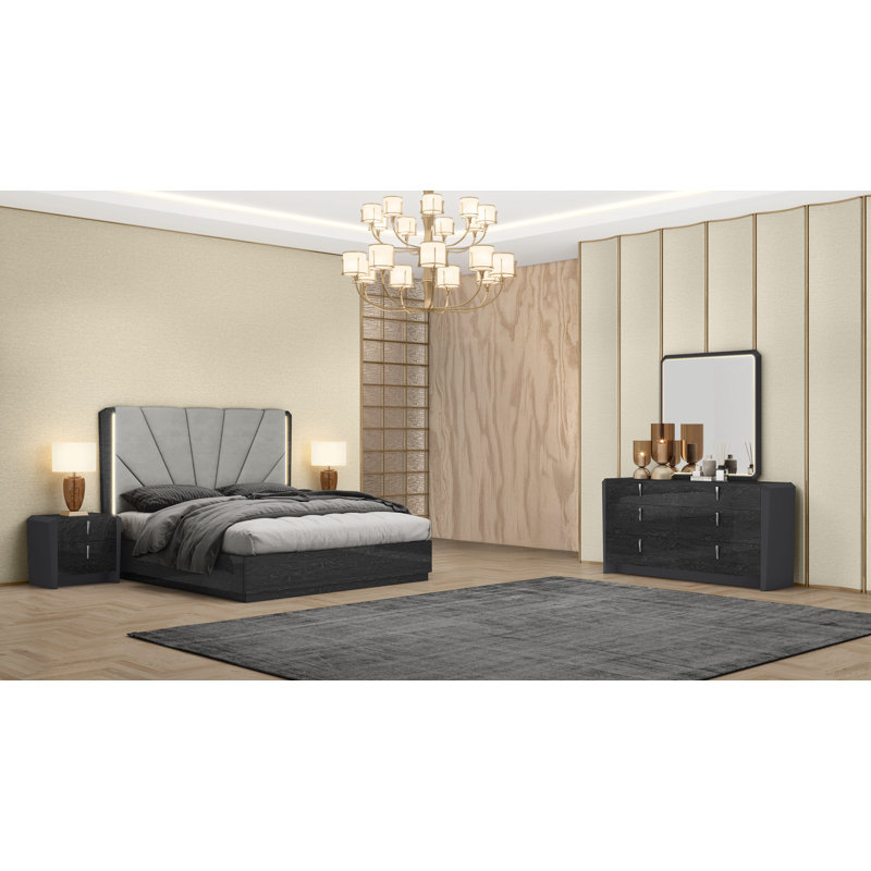Ensemble de chambre à coucher pour très grand lit 4 pièces Manchester, Très grand