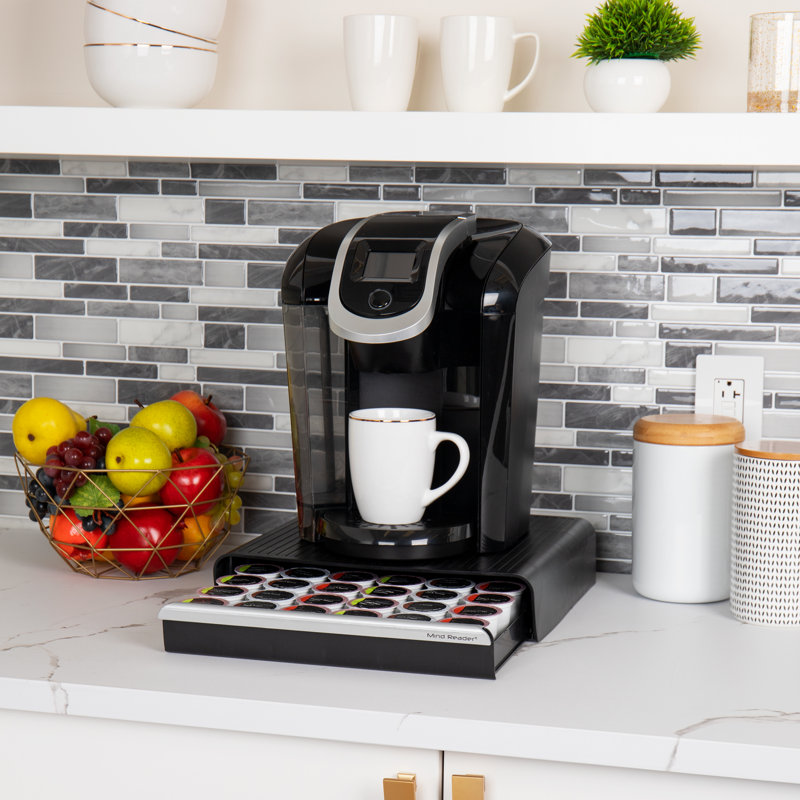 Black Single-Serve Coffee Pod Drawer and Organizer