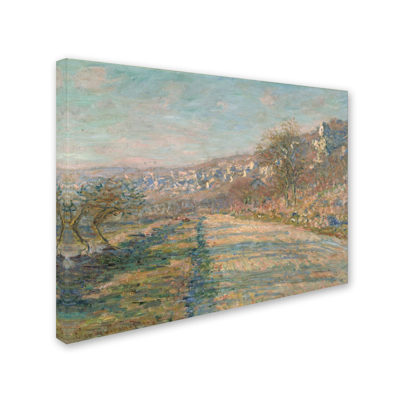 « road of the rocheguyon », reproduction sur toile tendue, H 18 po x l 24 po