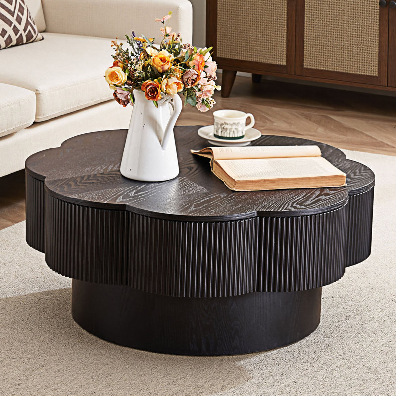 Table basse avec rangement, Noir
