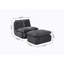 Fauteuil à compression double avec repose-pieds pivotant-1891653088