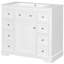 Meuble-lavabo simple 36,09 po avec comptoir en céramique Grethel