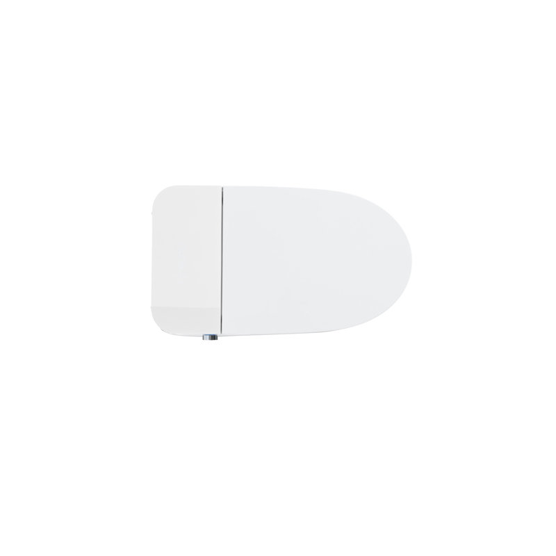 One - Piece Bidet Toilet Seat Smart Toilet, Auto Flush And Open/Close, Adjustable Temp Heated Seat, Warm Water Dry, Remote Control Side Know, Sensor For Cover Operation, Female Wash Rear Modes,