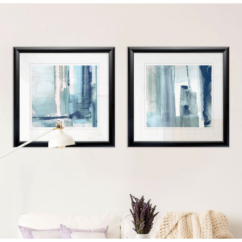 " Miss The Sea I " 2 - Pieces, Black Framed