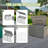 260 Gallon Plastic Deck Box, Large Patio Storage Box With Lock, Wheels & Waterproof Lid For Outdoor Cushions, Garden And Pool Supplies (Gray)-123198061