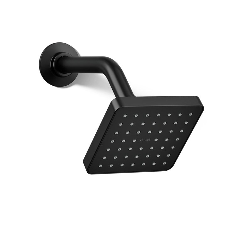 Venza Single-Function Showerhead, 1.5 Gpm, Matte Black