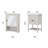 Keyunta 24.2'' Double Bathroom Vanity with Ceramic Top-796219768