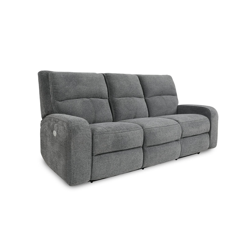 Polla Power Reclining Sofa And Loveseat, Bizmark Grey