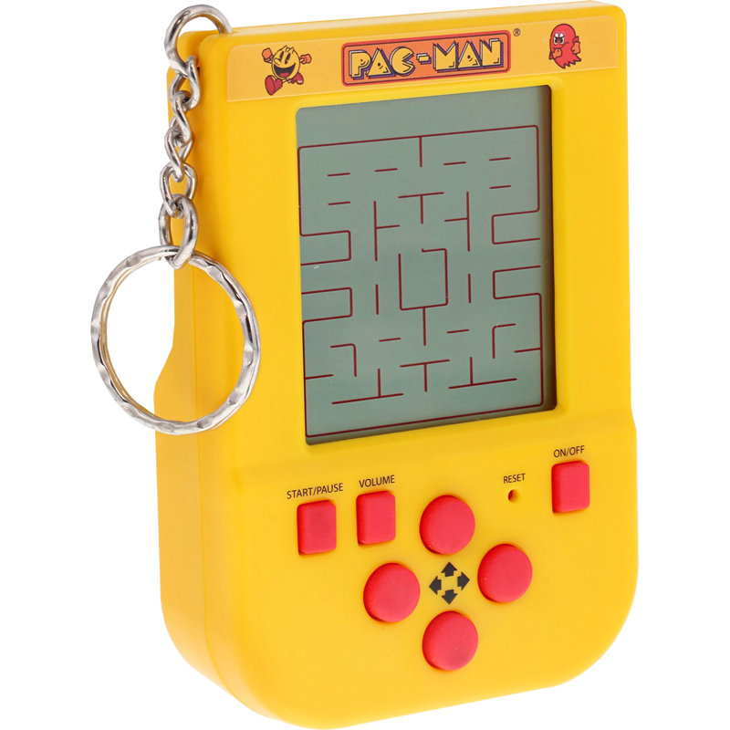 Fizz Creations Pac-Man Mini Arcade Keychain – Handheld LCD Retro Game