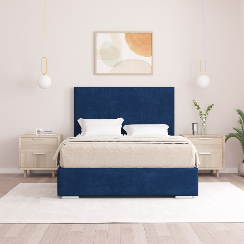 Shetye Upholstered Bed, Single (3'), Parliament