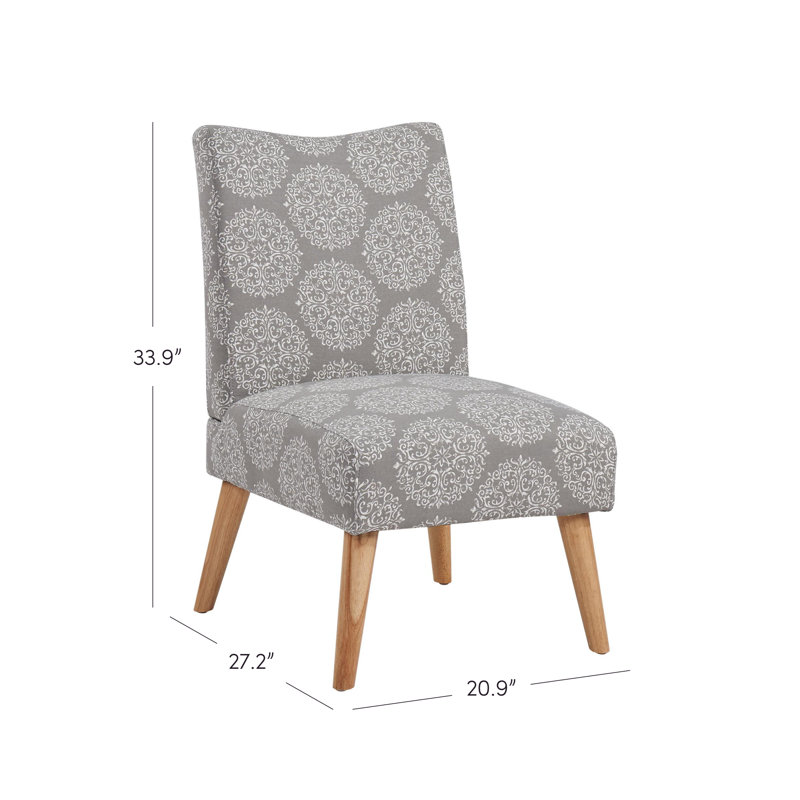 Chaise parsons Jake, Médaillon en pierre