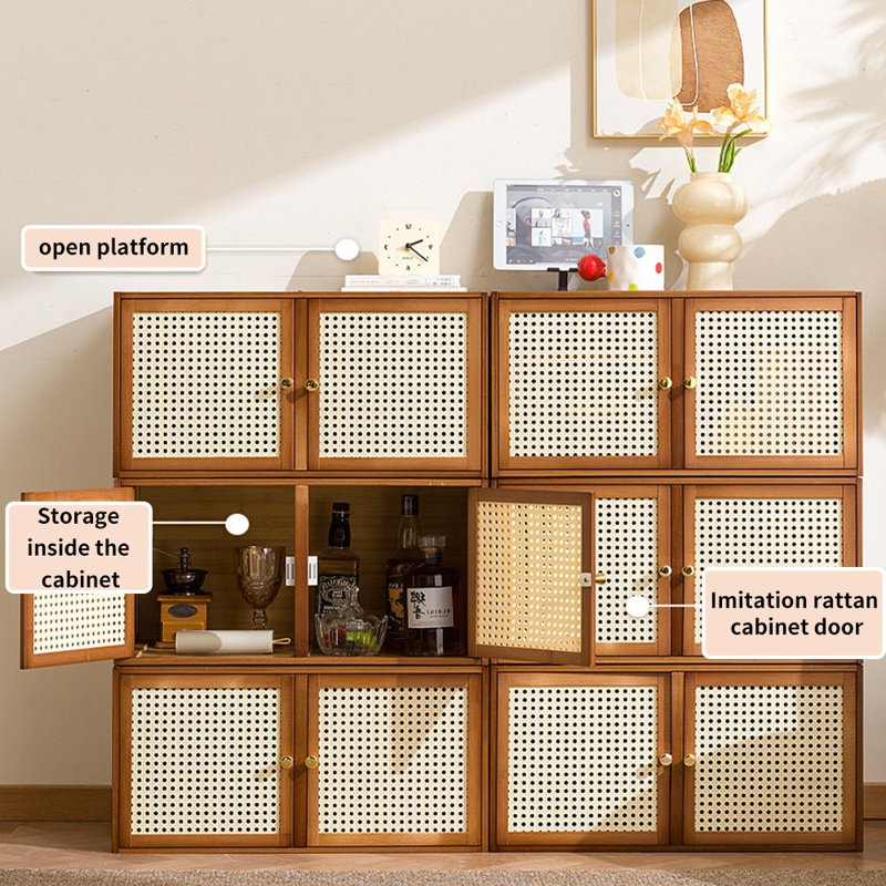 2 -Door Storage Cabinet, Beige-2 doors