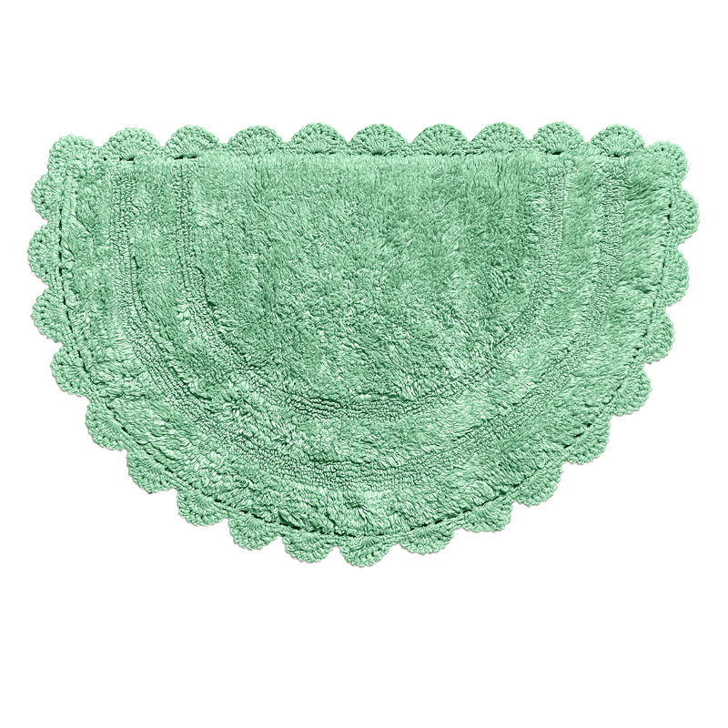 Tapis pour salle de bain Crouseville, Vert clair