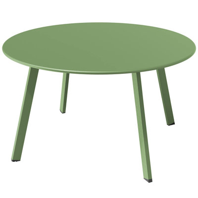 Round Metal Outdoor Coffee Table , 70cm cm W 70cm cm D