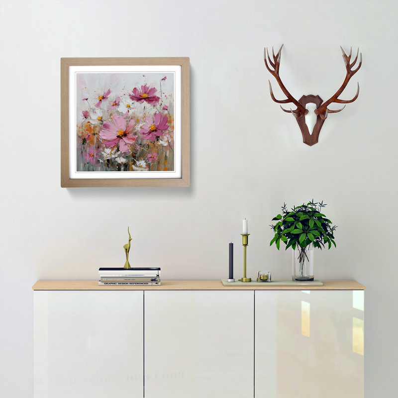 Single Picture Frame Print on Wood, Oak