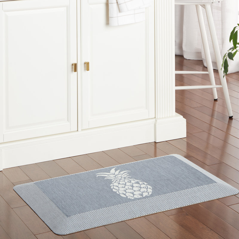 Tapis de cuisine Martha Anoha, Rectangle 19,6 po x 32 po, Bleu