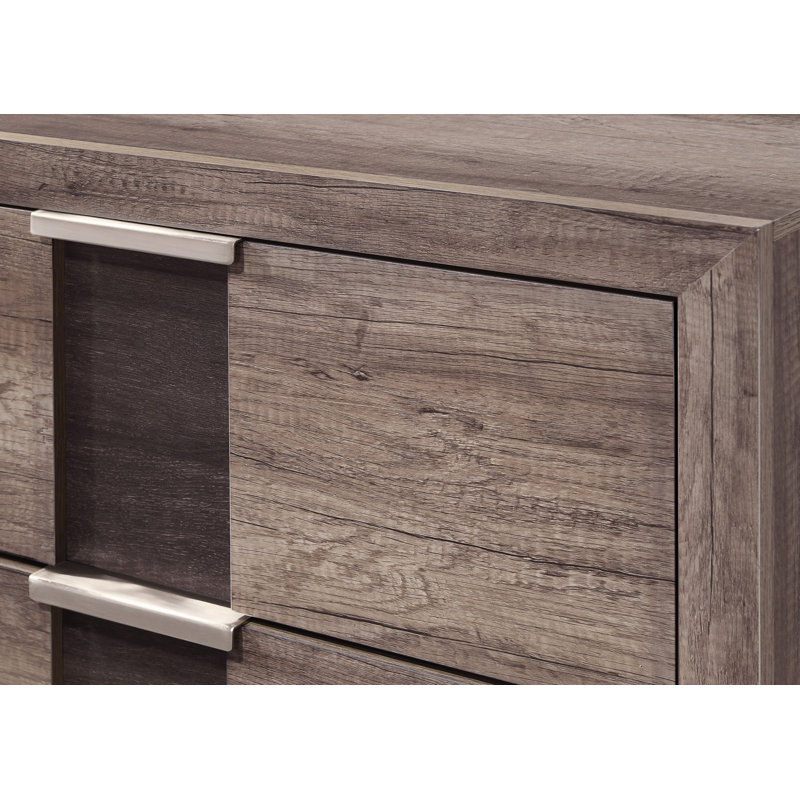 Commode à tiroir, commode contemporaine 1 pièce, Brun